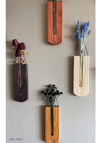 Ahşap Dekoratif 8'li Duvar Çiçekliği (Çiçekler Dahil Değildir) fiyatları