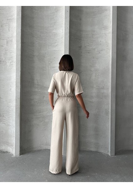 Gömlek Yaka Keten Uzun Tulum fiyatları