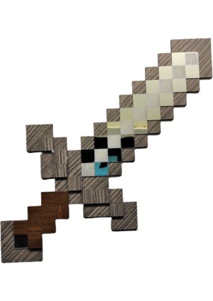 Minecraft Demir Kılıç 3 Boyutlu Duvar Dekorasyonu