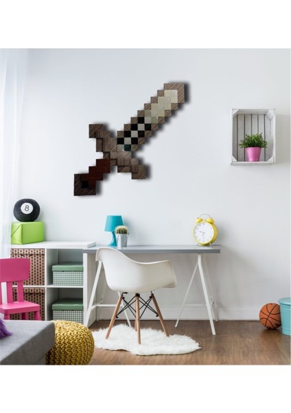 Minecraft Demir Kılıç 3 Boyutlu Duvar Dekorasyonu fiyatları
