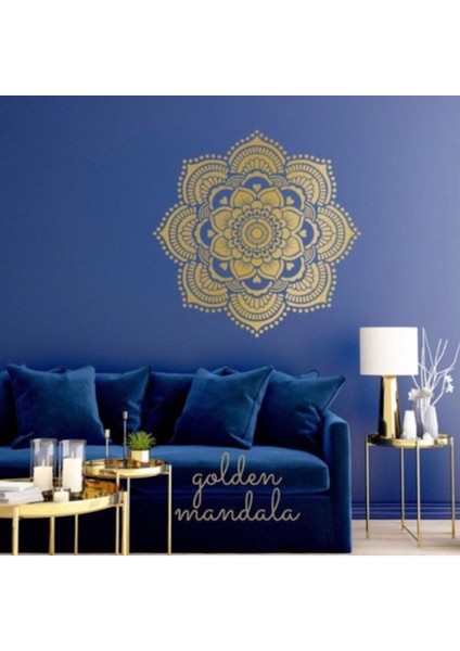 Sunshine Büyük Boy Mandala Duvar, Dekoratif Hazır Şablon, Stencil, 200*200