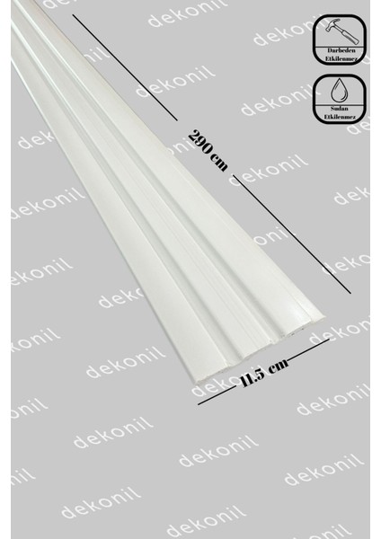 Boyanabilir Duvar ve Tavan Lambri 11,5cm (6 Adet 17,4 Metre)