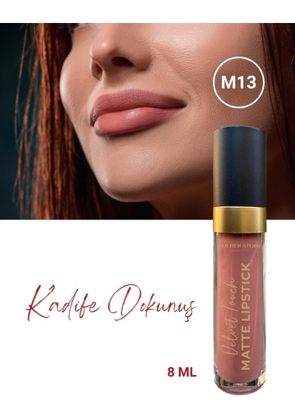Kadife Dokulu Mat Ruj Velvet Touch Matte Lip Stick M-13