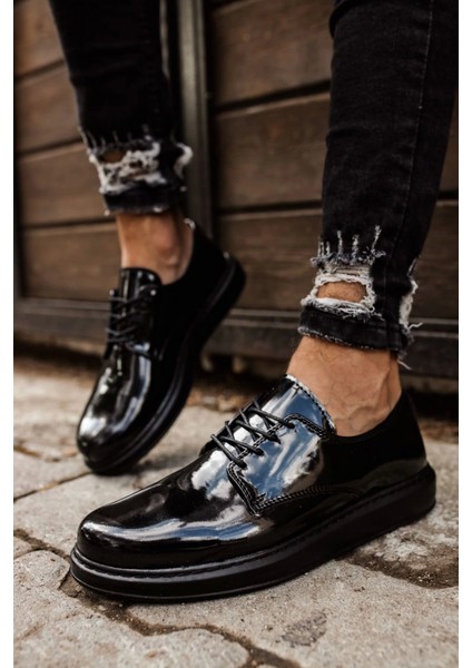 Rst Pelle Verniciata Classica Erkek Ayakkabı Sıyah modelleri
