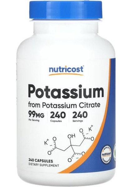 Potassium 99 mg 240 Capsules