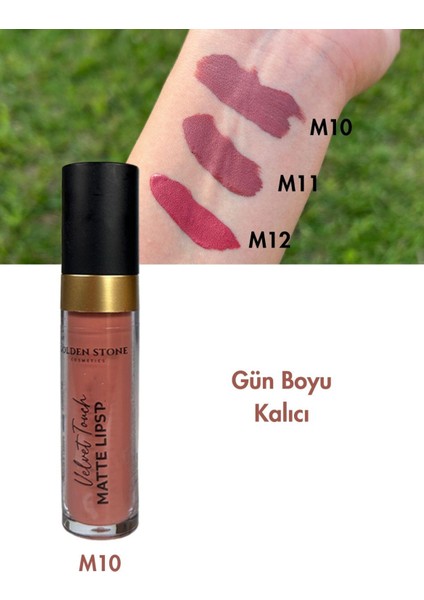 Kadife Dokulu Mat Ruj Matte Lipstick M10 Velvet Nude