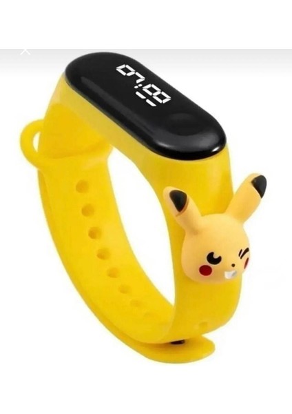 Dokunmatik Bileklik Çocuk Kol Saati Pokemon Saat Dijital Saat