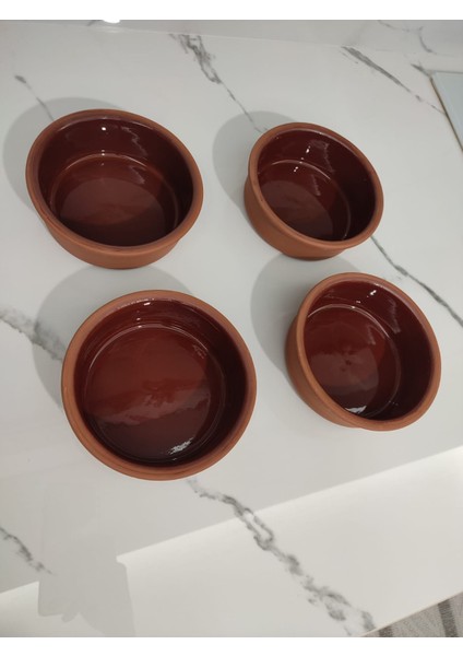 Double Boy Çömlek Kase- Fırın Sütlaç Kasesi- Suffle Kasesi- Toprak Kase