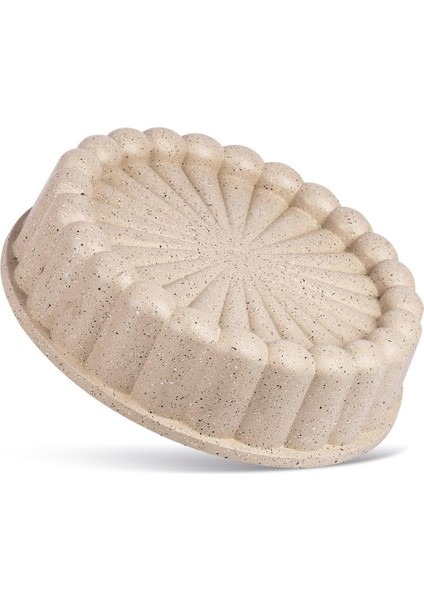 Alüminyum Döküm Granit Turta Tart Kalıbı 26 cm Vizon
