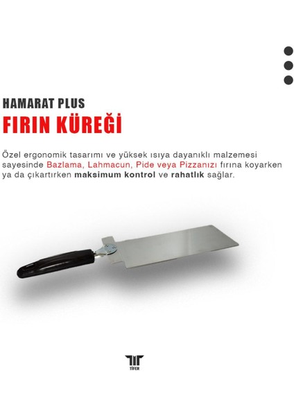 Hamarat Plus Kürek - Alüminyum Pizza, Lahmacun, Gözleme Ve Bazlama Küreği