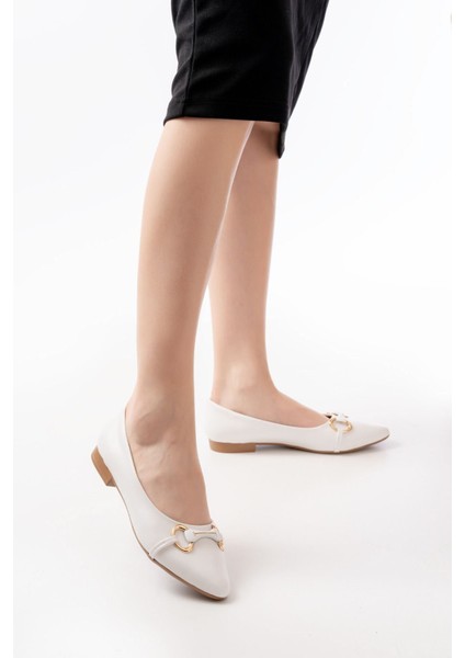 İNF-129 Günlük Toka Aksesuarlı Babet