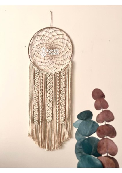 Özgün Tasarım El Yapımı Düş Kapanı, Kötü Rüya Kovucu, Makrome Dreamcatcher 30*80 cm (Adet) fiyatları
