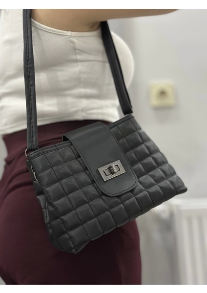 Kapaklı Kapitone Siyah Cilt Çanta fiyatları