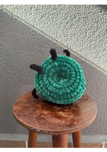 El Yapımı Örgü Yeşil Junimo Stardew Valley Oyuncak Amigurumi