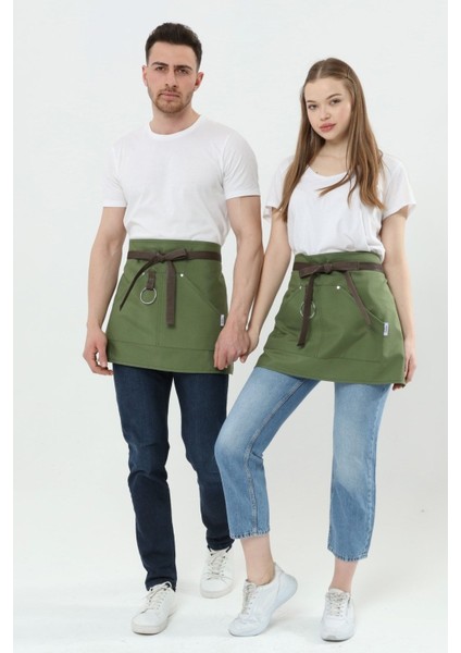 Cafe, Barista, Kuaför, Barmen, Çiçekçi, Mutfak Önlükleri, Leke Tutmaz, Unisex Yarım Önlük