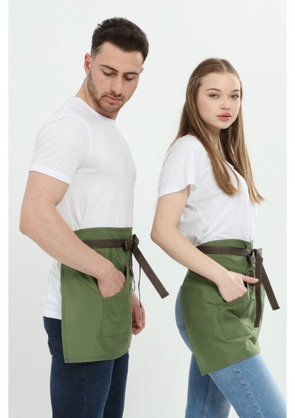 Cafe, Barista, Kuaför, Barmen, Çiçekçi, Mutfak Önlükleri, Leke Tutmaz, Unisex Yarım Önlük