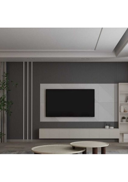 Antalya Yıldız Duvar Lambri Profili Lb 3783 Duvar Profili Soft Touch Fırtına Gri
