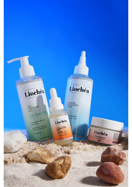 Liochéa Leke Karşıtı Cilt Bakım Seti | Tonik & Arbutin Serum & Jel & Krem | 4’lü Set
