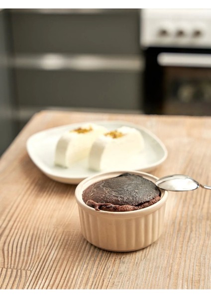 6 Adet 10 cm 300 Ml.Sufle Kabı-Muffin-Cup Cake-Sütlaç-Magnolia-Güveç-Fırın Ve Kek Kalıbı.