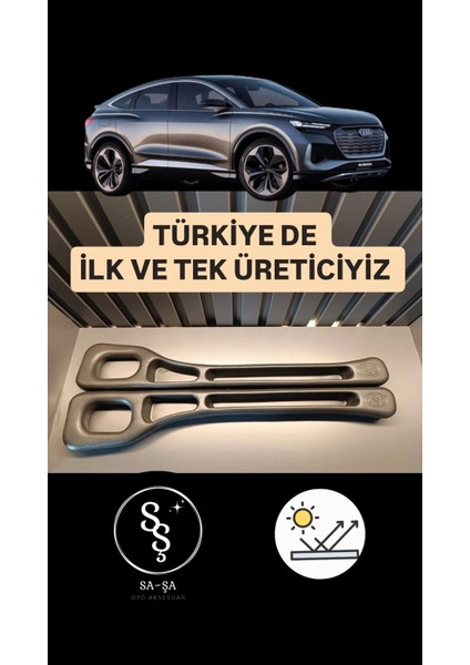 Sasa Audi Q4 Model Oto Ön Koltuk Arası Organizeri Boşluk Doldurma Organizer
