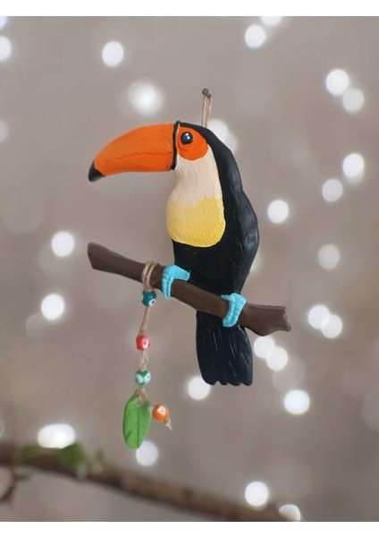 Dekoratif Tukan Kuşu Farklı Renklerde Kutulu 2 Adet modelleri