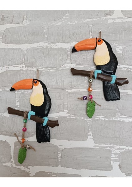 Dekoratif Tukan Kuşu Farklı Renklerde Kutulu 2 Adet fırsatları