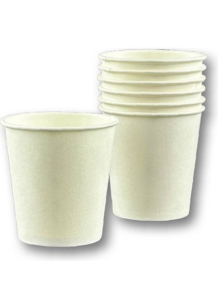 2,5 Oz Beyaz Baskısız Karton Bardak Kahve, Çay, Shot