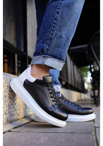 Estrella Erkek Ayakkabı Sıyah Beyaz