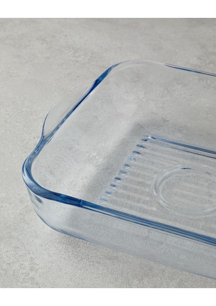 Bake&Serve Cam Kare Izgaralı Fırın Kabı 24 X 21 cm Şeffaf fiyatları