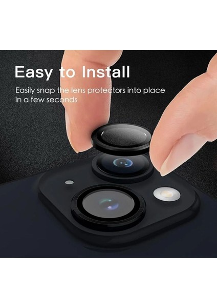 IPHONE 13 / 13 Mini Uyumlu Tempered Glass Kamera Lens Koruyucu