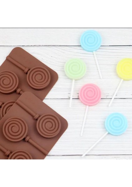Silikon Halka Lolipop Şeker Çikolata Izomalt Dondurma Klıp