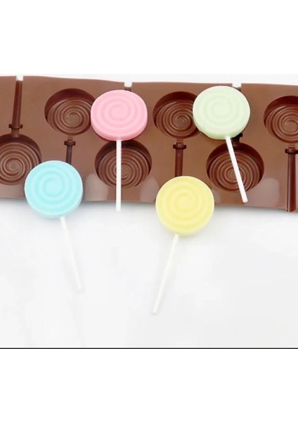 Silikon Halka Lolipop Şeker Çikolata Izomalt Dondurma Klıp