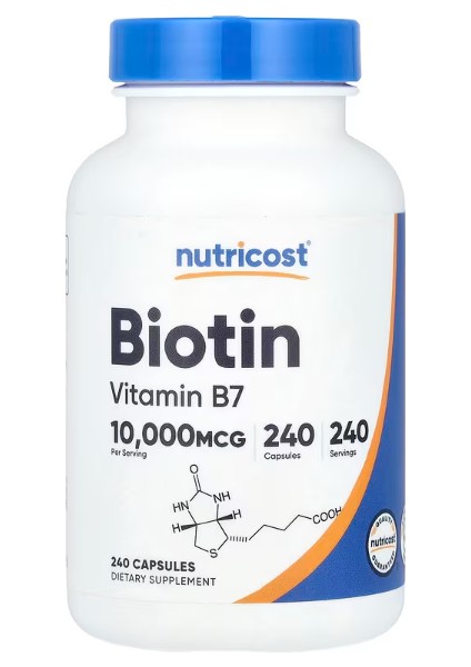 Biotin 10,000 Mcg 240 Capsules