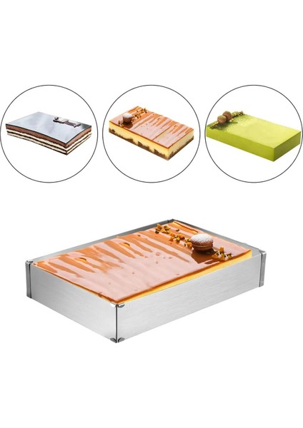 10 Parça Pasta Seti, Ayarlanabilir Yuvarlak Ve Kare Silikon Servis Ve Spatula Seti Krema Torbası modelleri