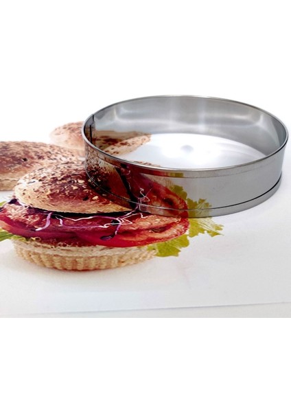 Narkalıp Hamburger Ekmeği Pişirme Kalıbı 4 Lü En 11 cm