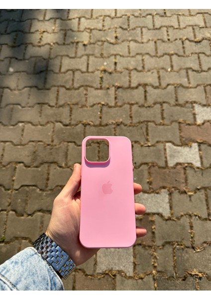 Apple iPhone 16 Pro Max Açık Pembe Lansman Uyumlu Içi Kadife Silikon Kılıf modelleri
