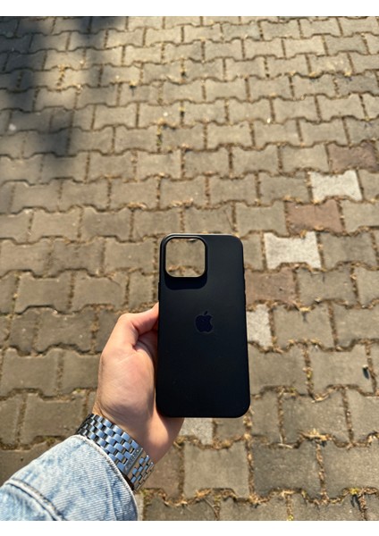 Apple iPhone 16 Pro Max Siyah Lansman Uyumlu Içi Kadife Silikon Kılıf modelleri