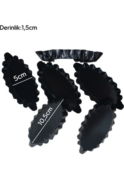 Teflon Mekik Tartolet Kalıbı 6'lı Set