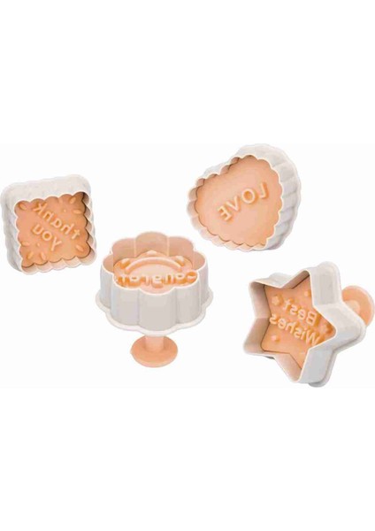 23'lü Eğlenceli Basmalı Kurabiye Kek Kalıpları Yılbaşı Temalı Kurabiye Kalıpları Christmas indirimleri