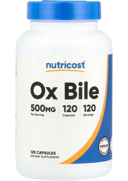 Ox Bile 500 mg 120 Capsules