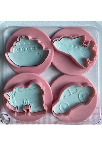 3131 4'Ü Oyun Hamuru Ve Kurabiye Araba Uçak Tren Gemi modelleri