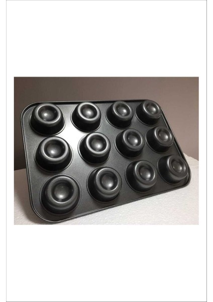 12'li Yanmaz Yapışmaz Teflon Kaplama Borulu Muffin Kek Kalıbı fiyatları