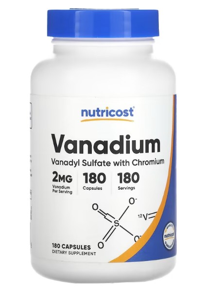 vanadium 2 mg 180 Capsules