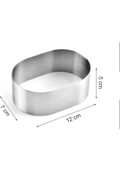 Narkalıp Oval Parfe Kek Kalıbı Çap 12 cm -7 cm Derinlik 5 cm