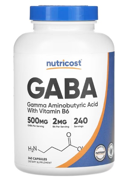 Gaba With Vitamin B6 500 mg 240 Capsules