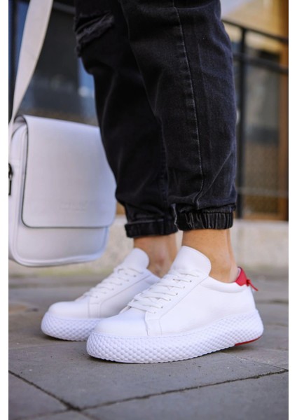 Felibord Erkek Ayakkabı Beyaz Kırmızı