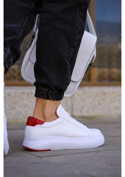 Felibord Erkek Ayakkabı Beyaz Kırmızı indirimleri