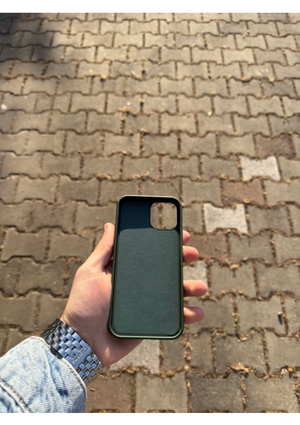 Apple iPhone 12/12 Pro Kamuflaj Yeşili Lansman Uyumlu Içi Kadife Silikon Kılıf fırsatları