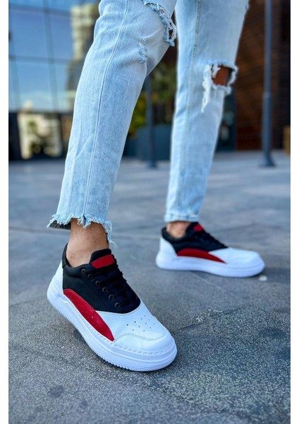 Literide Erkek Ayakkabı Beyaz Kırmızı Sıyah indirimleri