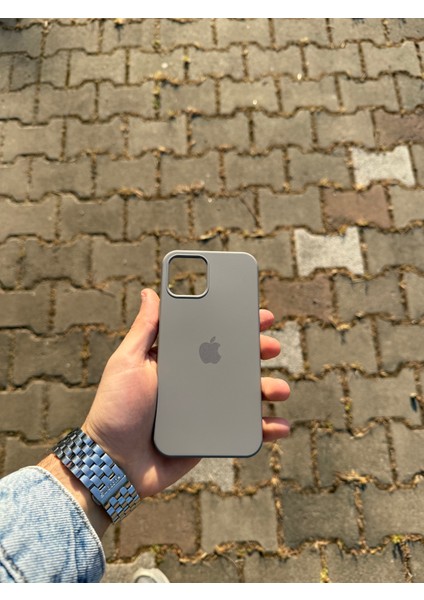 Apple iPhone 12/12 Pro Gri Lansman Uyumlu Içi Kadife Silikon Kılıf modelleri